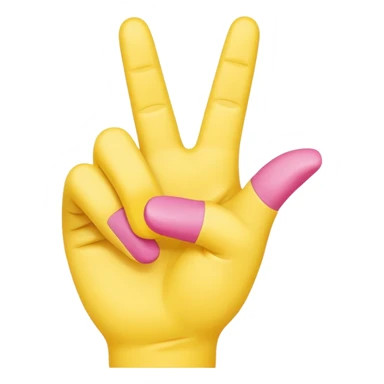 2 in the pink 1 in the stink yellow hand emoji sticker