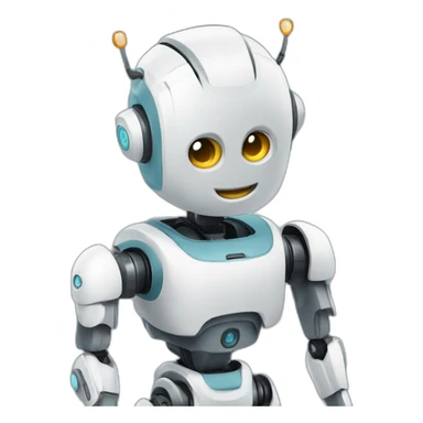 un robot qui te dit bonjour sticker