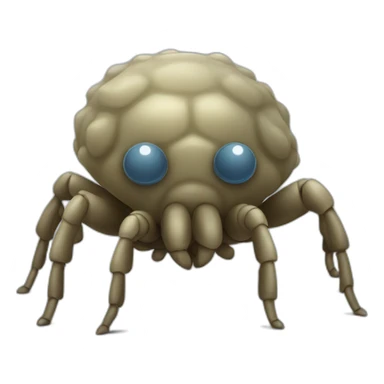 Cute dust mite sticker