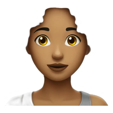 girl under coins rain sticker