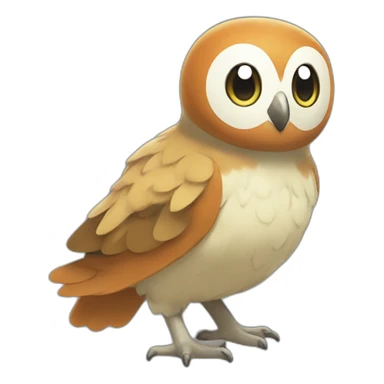 Pokémon-rowlet sticker