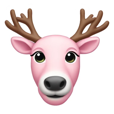 Light pink reindeer  sticker