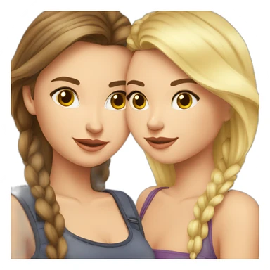 russian-duo-girls-best-friend-brunette-blonde sticker