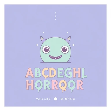 pastel horror banner, cute, expressive, minimal, variation 4 sticker
