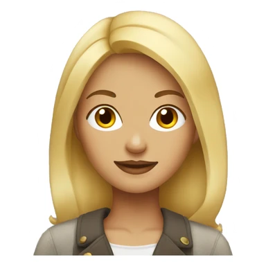 Blonde woman who loves fall sticker