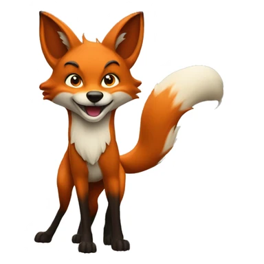 One fox with 9 tails  sticker