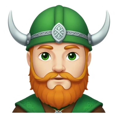 Saint Patrick’s day Viking man  sticker