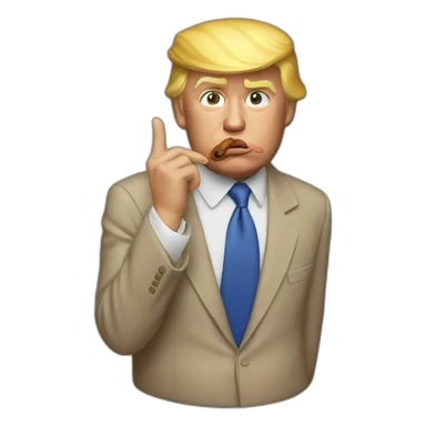 donald trump blowing kiss sticker