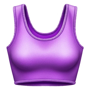 super realistic isolated purple cashmere crop top sticker