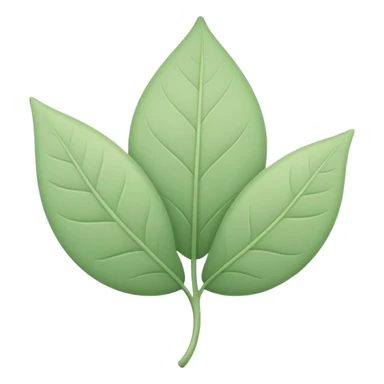 minimal abstract emoji symbolizing fertility,
soft leaf or bloom-inspired shape,
gentle green pastel tones,
clean and calm aesthetic,
modern reproductive health app style,
transparent background,
vector illustration
 sticker