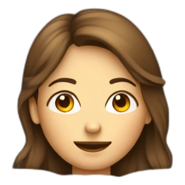 Müde junge braunhaarige frau die im bett liegt sticker