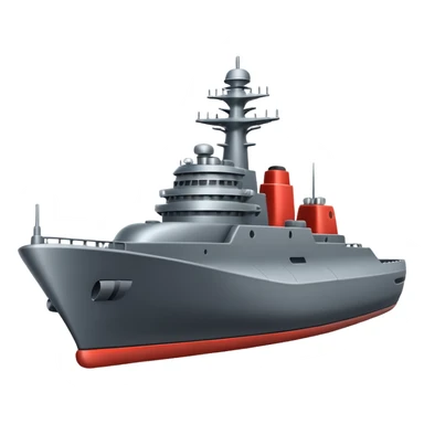 Very realistic modern warship  sticker