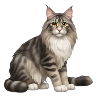 main coon cat sticker