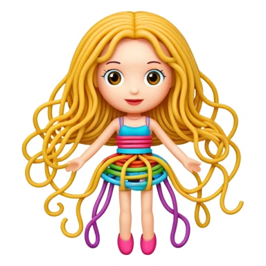 Betty spaghetti doll sticker