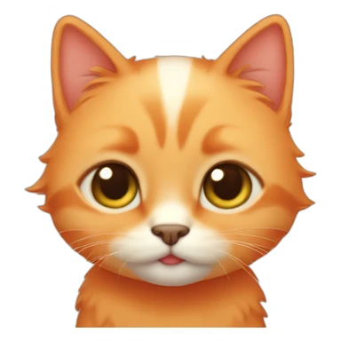 cute orangecat sticker