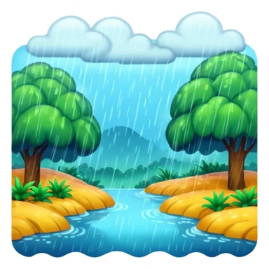 humid weather landskape imag humid more humid add draps falling sticker