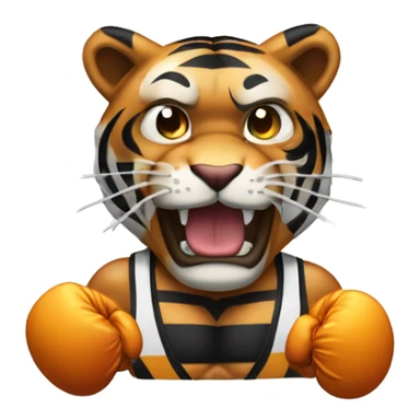 Tigre con guantoni da boxe sticker