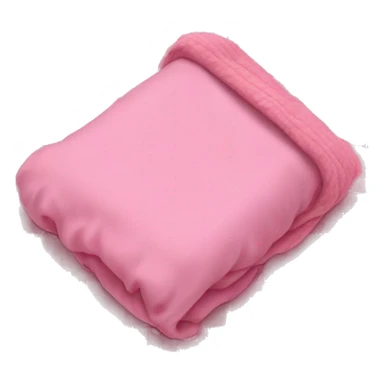 cute pink plaid folded blanket  sticker