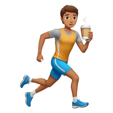 Morning Coffee Runner sticker