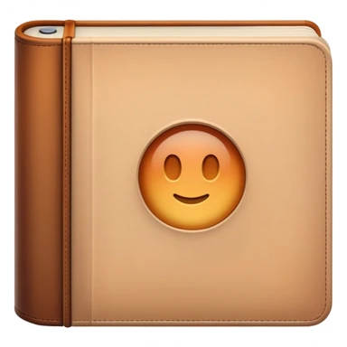 Book with gradient from beige to brown sticker