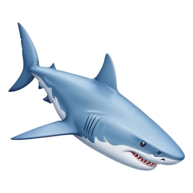 Shark wearing blue Nike shoes sticker
