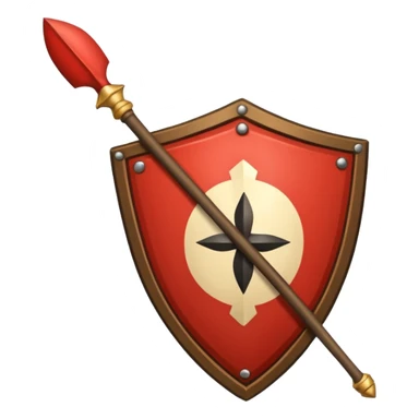 Zulu spear and shield sticker