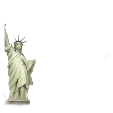 mix in a beach the eiffel tower, pisa tower, statue of liberty, golden gate sticker