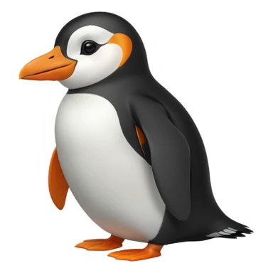 laughing penguin sticker