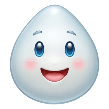 white gum drop sticker