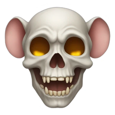 skull of a rat sticker
