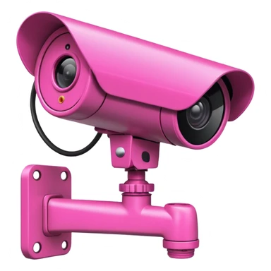 Security Camera pink with graffity sticker