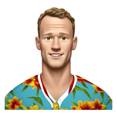 Jonathan Toews as beach bum sticker