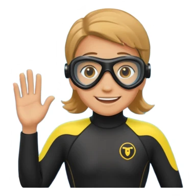 scuba diving fun sticker