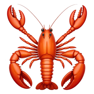 White lobster sticker