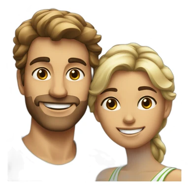 bastien and ines in rio de janeiro sticker