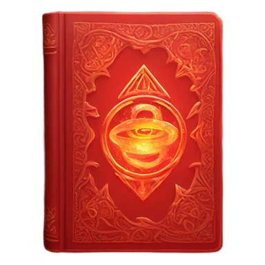 red magical book sticker