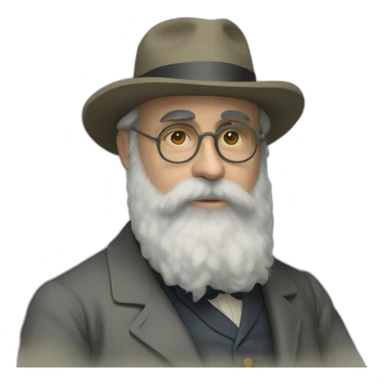 claude monet sticker