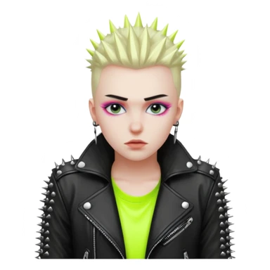 neon color Russian underground fashion  sticker