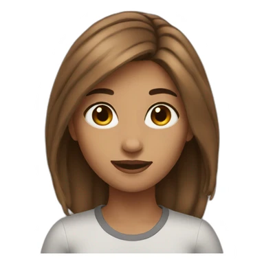 girl-brownlocks sticker