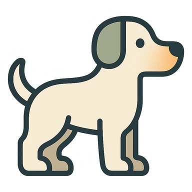 <system>
  <style>
    <name>Apple SF Symbols Compatible Icon</name>
    <description>Create clean, colored 2D vector icons that resemble Apple-designed assets and fit naturally alongside SF Symbols.</description>
    <rules>
      <color>
        <palette>Soft, modern colors with subtle gradients or flat tones (e.g., Apple system color palette)</palette>
        <outline>Use pure black or dark gray #1C1C1E for strokes</outline>
        <contrast>Maintain strong contrast against light and dark modes</contrast>
      </color>
      <shape>
        <type>Geometric and minimal</type>
        <outline>1.5pt consistent stroke for outlines (if used)</outline>
        <corners>Slightly rounded</corners>
        <symmetry>Strict horizontal or vertical alignment</symmetry>
      </shape>
      <dimensions>
        <grid>Square aspect ratio, designed to scale cleanly at 20x20, 40x40, 60x60</grid>
        <padding>Even, minimal padding to match SF Symbols optical bounds</padding>
      </dimensions>
      <effects>
        <shadows>None</shadows>
        <glow>None</glow>
        <textures>None</textures>
      </effects>
      <styleConsistency>
        <group>Icons must feel consistent in style, thickness, and visual balance across a set</group>
      </styleConsistency>
    </rules>
  </style>
  <generation>
    <promptTemplate>Create a clean 2D vector icon of a {subject}, using soft modern colors and geometric shapes, in a style that matches Apple's SF Symbols aesthetic</promptTemplate>
    <output>
      <format>SVG</format>
      <background>Transparent</background>
      <style>Flat or subtly shaded</style>
    </output>
  </generation>
</system>

{subject} = dog sticker