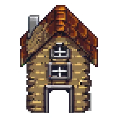 2D house in style gotham city, darkness  sticker