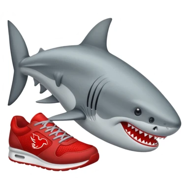 Quiero un tiburón con zapatos sticker