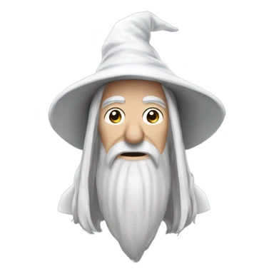 Gandalf the white saying merry Christmas sticker