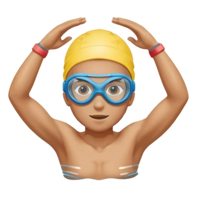 swimming athlete sticker