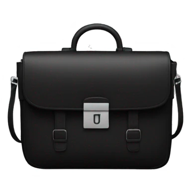 bag looking like "A" modern style. all black sticker