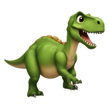 Dinosaur taking notes sticker