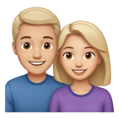 couple in love talking sticker