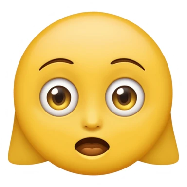 Sassy emoji with big eyes sticker