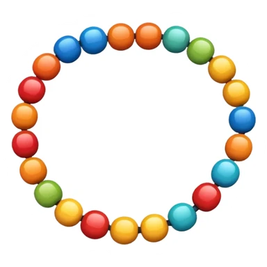 Colorful String Bead sticker