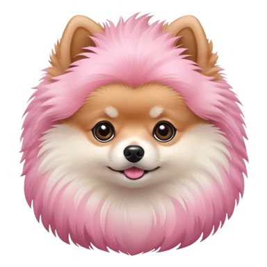 Pink Pomeranian  sticker